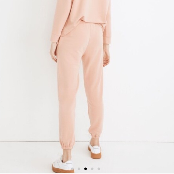 Madewell MWLSuperbrushed Easygoing Sweatpants - COLOR: Antique Coral - Picture 5 of 12